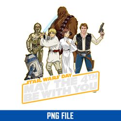 may the fourth be with you png, characters star wars png, star wars png digital file