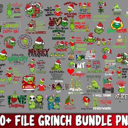 60 file grinch bundle png, grinch png, digital download