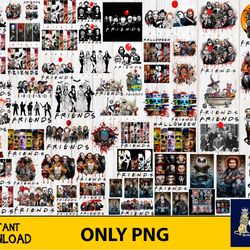 70 file horror movies bundle png, digital download