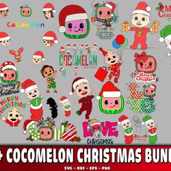 80 file cocomelon christmas bundle svg, digital download
