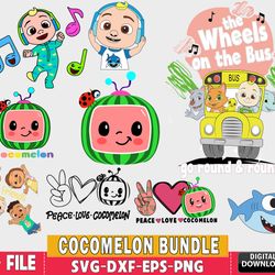 cocomelon svg , 30 file cocomelon svg bundle, digital download