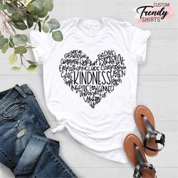 kindness shirt, teacher shirt, equality t-shirt, inspirational shirt, kindness heart shirt, counselor shirt, anti-racism