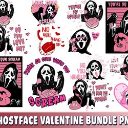 ghostface valentine bundle png, digital download