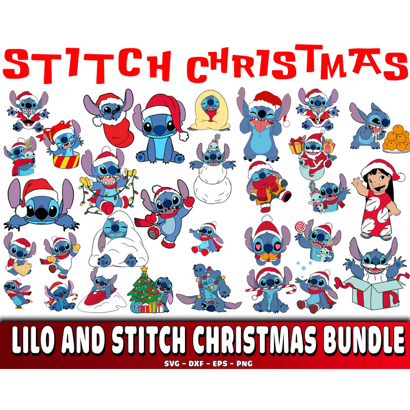 Lilo and Stitch christmas bundle svg.jpg