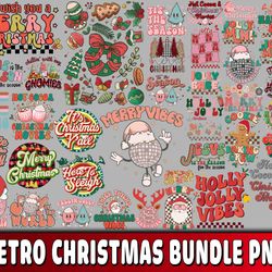 retro christmas bundle svg,retro christmas , digital download