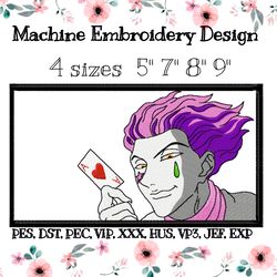 anime embroidery design hunter x hunter