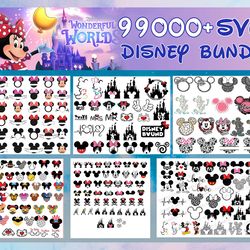 99,000 files Disney svg eps dxf png, Mega Disney bundle SVG, for Cricut , vector file , digital, file cut