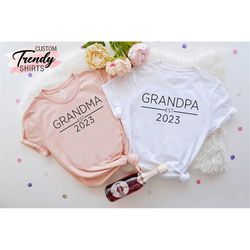 Promoted To Grandma Shirt, Promoted To Grandpa Shirt, Grandma And Grandpa Shirts, Grandma Grandpa Shirts, Grandparent Sh