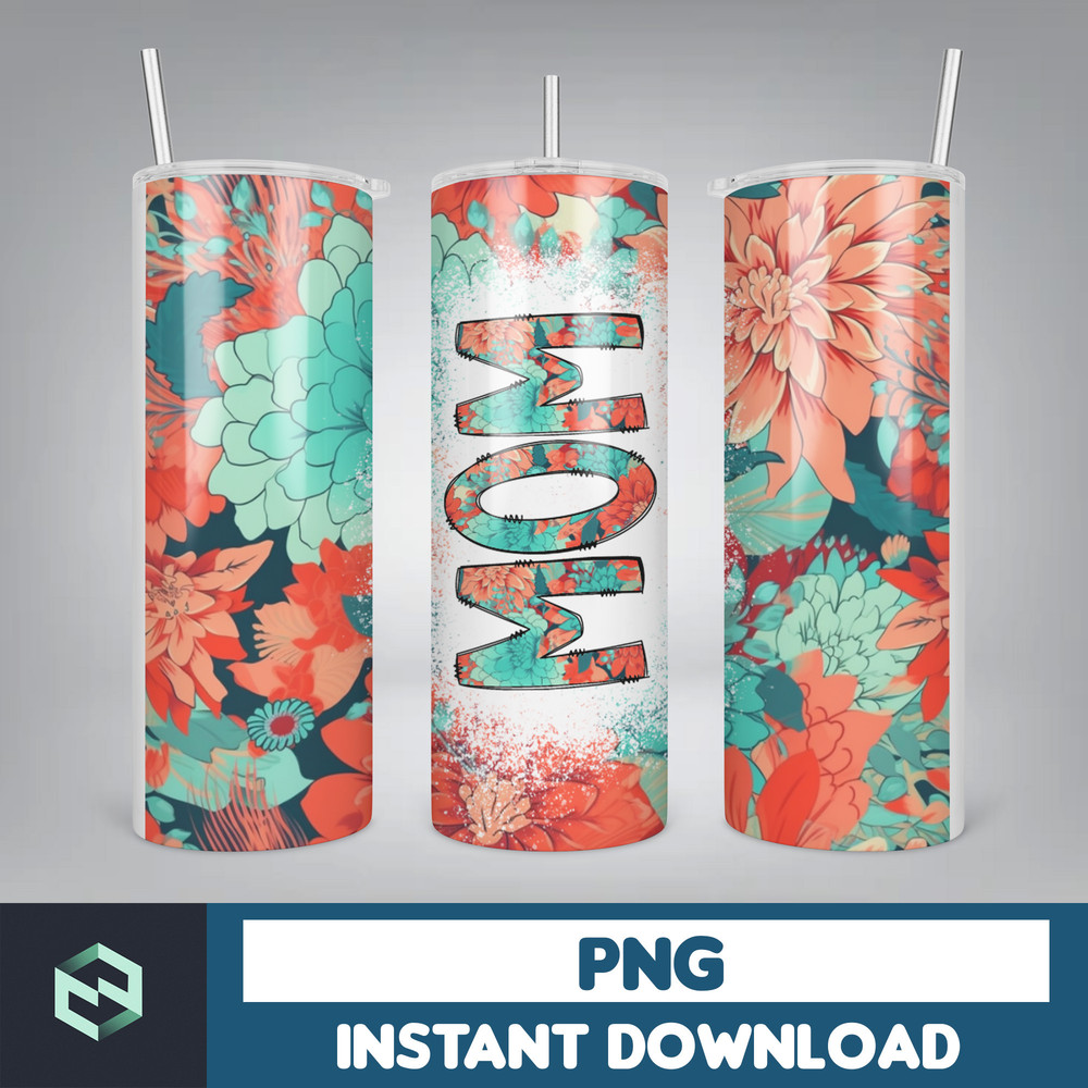 MOM Bleach Tumbler, 20 oz Skinny Tumbler Sublimation Design, Floral (80).jpg