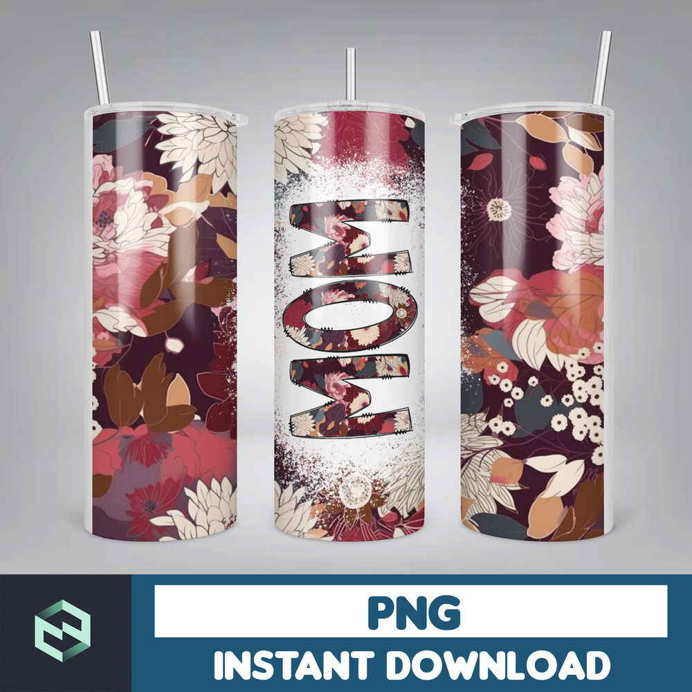 MOM Bleach Tumbler, 20 oz Skinny Tumbler Sublimation Design, Floral (98).jpg