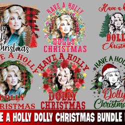 have a holly dolly christmas bundle png , digital download