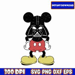 mega star wars svg bundle, star wars files, star wars clipart, mickey svg,darth vader svg, instant download