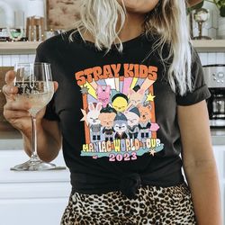 stray zoo stray 2023 maniac world tour t-shirt, stray maniac tour trending shirt, maniac kpop concert fan made shirt