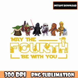 retro may the fourth be with you svg png sublimation, may the fourth png, dis ney star war png, galaxys edge png
