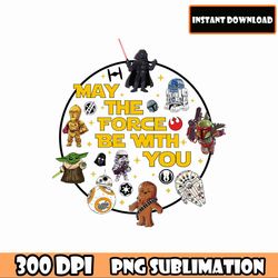 may the force be with you bundle svg sublimation, may the fourth png, dis ney star war png, galaxys edge png