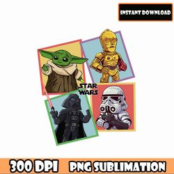 starwars svg bundle, star wars png on phoenixbundle, darth vader svg, mandalorian svg, svg for cricut, instant dowload