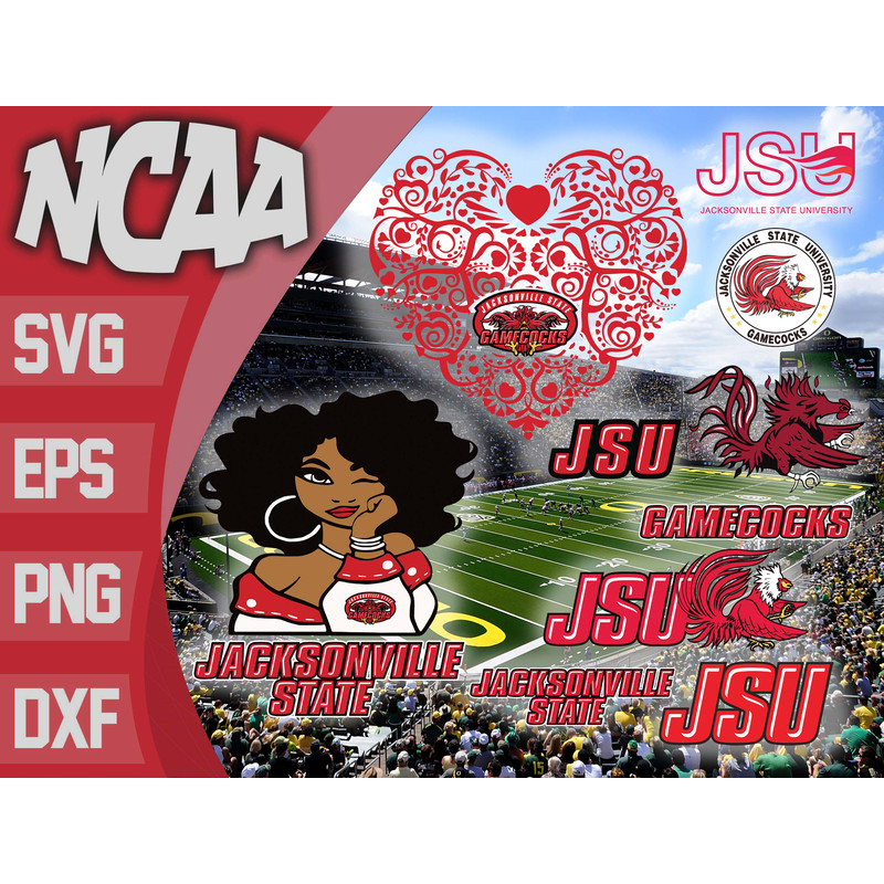 Jacksonville State Gamecocks bundle ncaa svg, ncaa svg, Instant Download.jpg