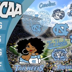 north carolina tar heels bundle ncaa svg, ncaa svg, instant download