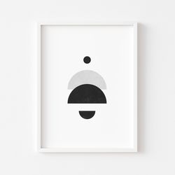 mid century digital poster, abstract modern art print, printable wall art, wall decor, art print, downloadable art