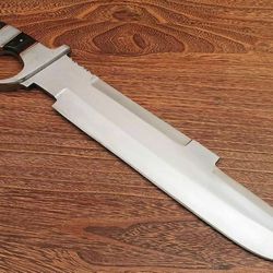 Custom Hand Forged D2 Steel 18 inch Predator Mechete sub Hilted Hunting Knife With Bull Horn Handle