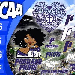 portland pilots bundle ncaa svg, ncaa svg, instant download