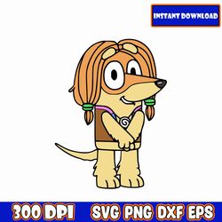 bluey indy svg, bluey the dog, bluey friends svg, bluey birthday svg, bluey family svg, svg files for cricut