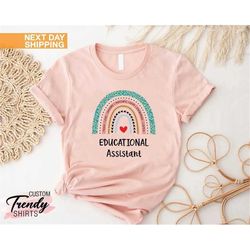 educational assistant shirt, teacher assistant gift, instructional assistant shirt, teacher appreciation gift, teacher l