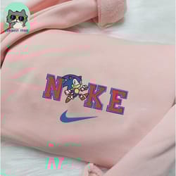 nike sonic embroidered sweatshir, sonic the hedgehog embroidered sweatshirt, embroidered naruto shirt, hoodie