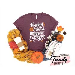 Thankful Shirt for Women Thanksgiving Shirt, Cute Pumpkin Rainbow Shirt, Fall Shirts,Thanksgiving Shirts,Fall Family Din