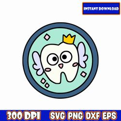 toothfairy sticker in color svg, bluey svg bundle, bluey png, bluey svg layered