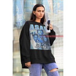 asap rocky sweatshirt, asap rocky tribute rap sweater | asap rocky vintage shirt | asap rocky homage shirt | asap rocky