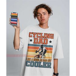 cycling dad unisex tees, cycling t-shirt for men, cycling dad gift, cycling grandpa cyclist father's day unisex tee