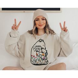 mama bear sweatshirt, mama and mini sweatshirt, cute mama sweatshirt, mom gift sweatshirt, mother's day sweatshirt, mom