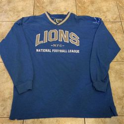 vintage detroit lions sweatshirt 1990s size large
