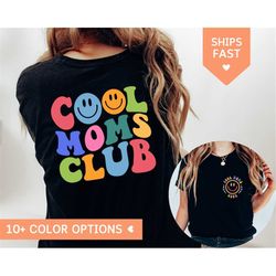 cool moms club shirt, retro cool mom t-shirt, new mom gift for mother's day, gift for mom from daughter, cute mom t shir
