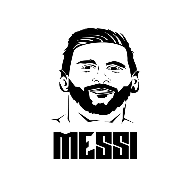 Messi Svg Text Lionel Messi Soccer Fifa World Cup Qatar SVG - Inspire Uplift