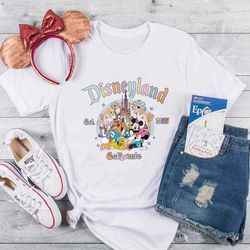 disneyland est 1955 shirt, mickey and friend shirt, disney family shirt, disneyland shirt, retro disneyland vintage tee