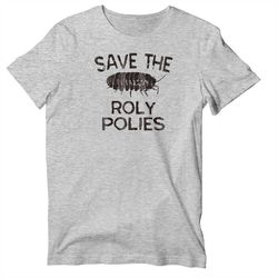 kids save the roly polies t-shirt, youth funny roly poly short sleeve shirt