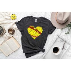 softball heart shirt, heart shirt, school sports shirt, softball fan shirt, sports gift shirt, softball lover shirt, sof