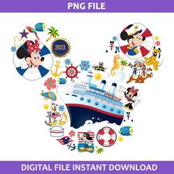 disney cruise 2023 png, disney family trip png, mickey cruise png, disney png digital file