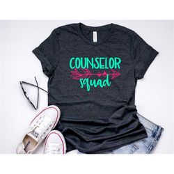 school counselor shirt counselor squad tee t-shirt t shirt minimalist womens unisex elementary preschool kindergarten te