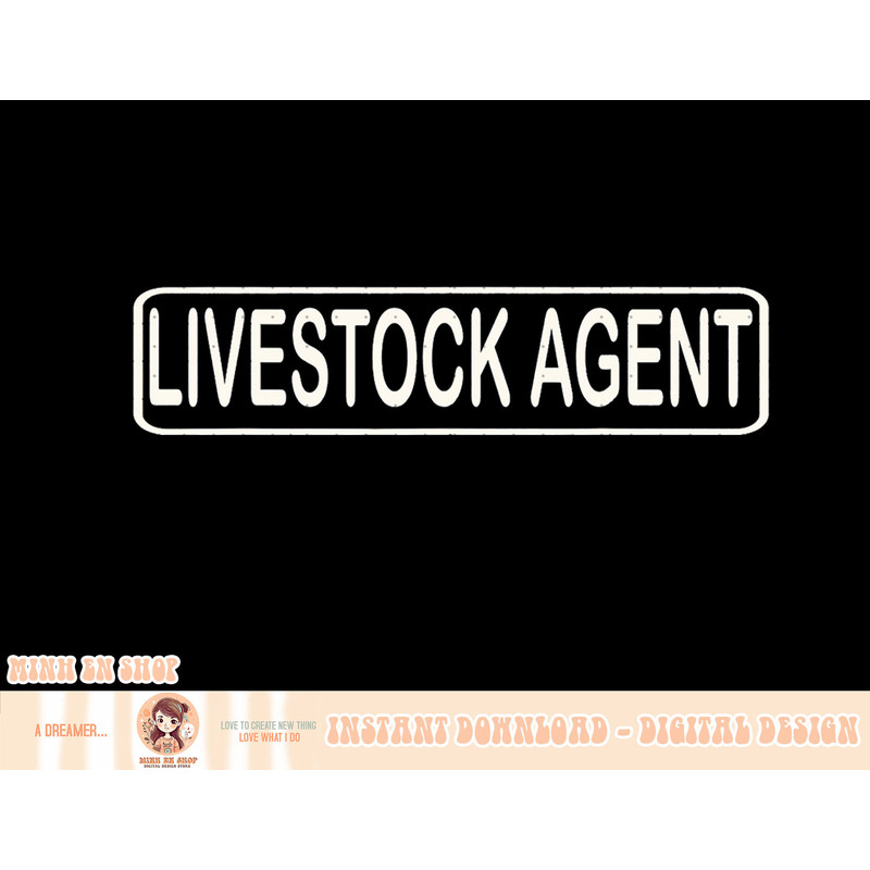 Livestock Agent Cowboy Western Country Horses Lover Tee T-Shirt copy.jpg
