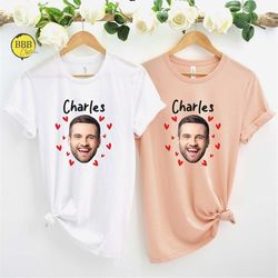 custom bridal party shirt, bachelorette party face shirt, groom's face shirt, bach favor face photo shirt, bachelorette