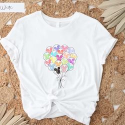 disney balloon shirt, disney shirt for women men, disneyland t-shirt, disney mickey shirt, disney world shirt
