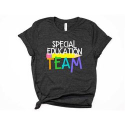 special education sped team teacher shirt squad t-shirt minimalist womens unisex elementary teacher faculty school staff