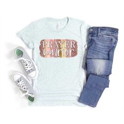 easter shirt prayer warrior unisex tee cute gift for her encouraging inspiring christian shirt