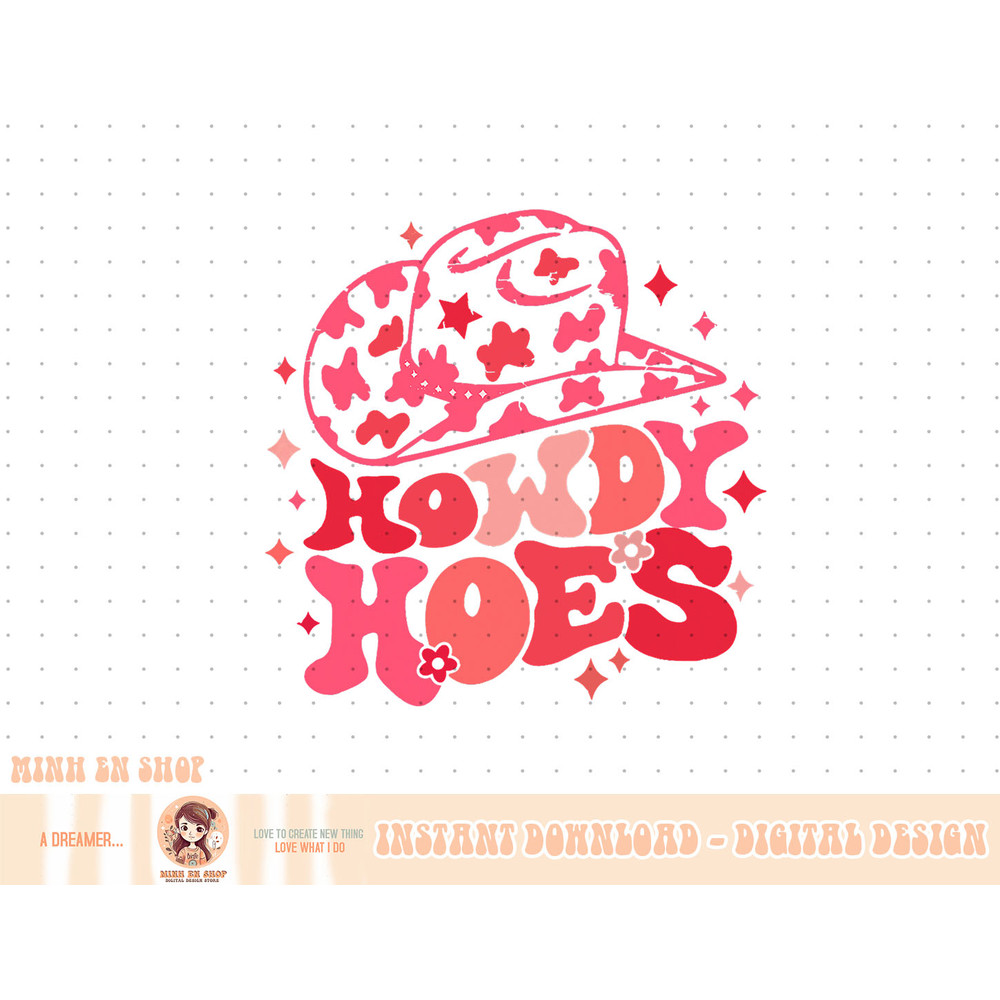 Retro Howdy Hoes Pink Leopard Cowboy Hat Cowgirl Western T-Shirt copy.jpg