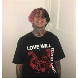 lil peep love will tear us apart shirt -aesthetic shirt,aesthetic clothing,lil peep shirt,tumblr,grunge clothing,punk ts