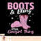 Rodeo Western Country Southern Cowgirl hat - Boots & Bling T-Shirt copy.jpg