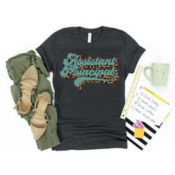 school teacher shirt assistant princpal squad tee t-shirt minimalist womens unisex elementary back to school first day